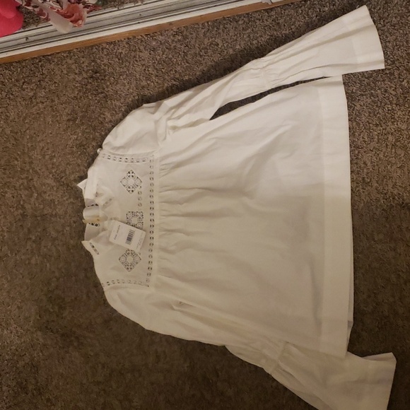 NWT free people blouse Boho Cottage Core Style - Picture 2 of 6